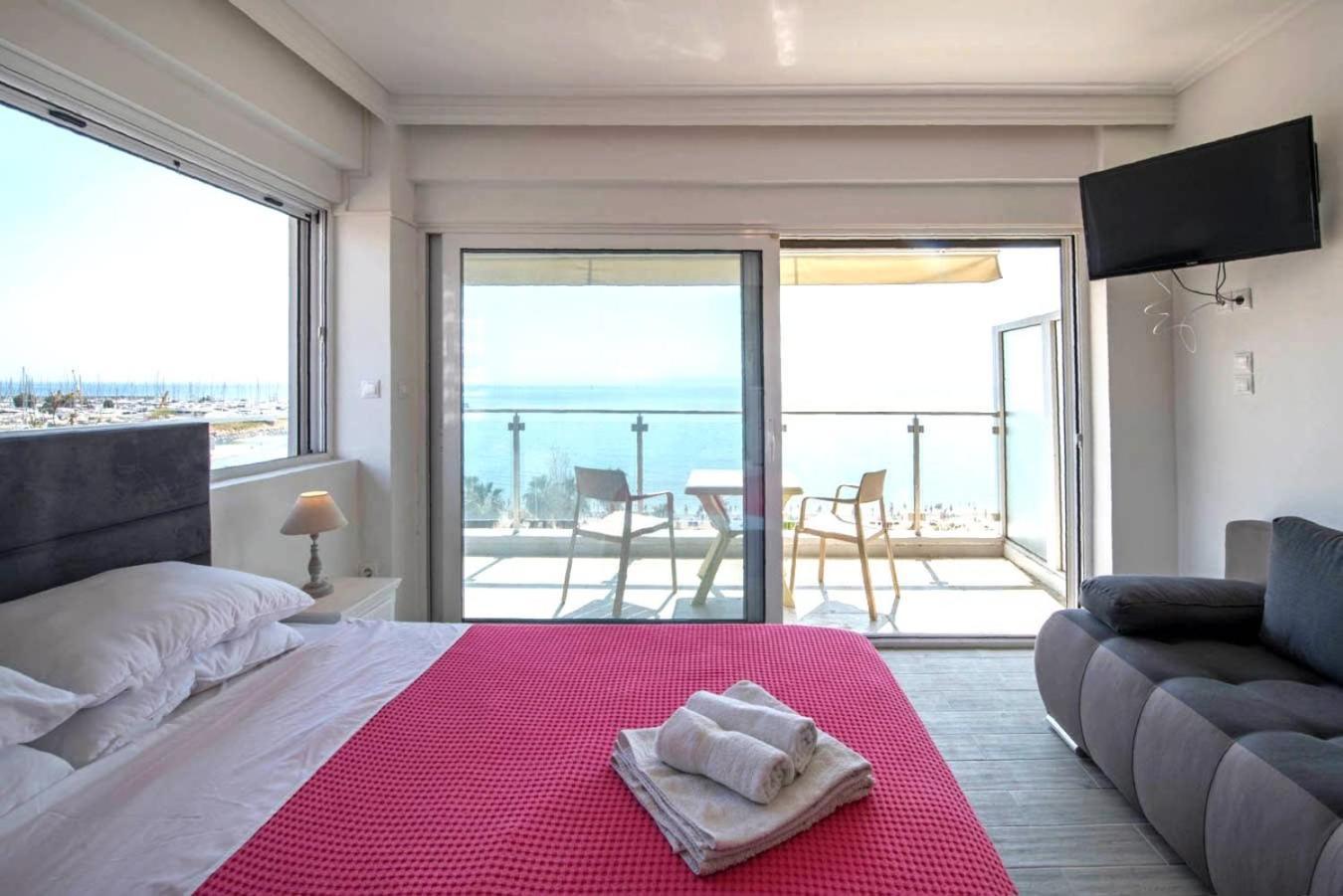 Breathtaking Seaview Studio In Athenian Riviera Luaran gambar